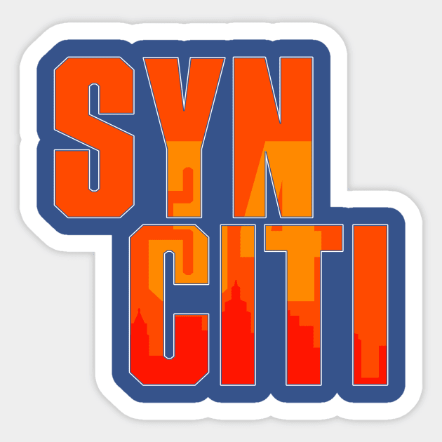 Syn Citi In Orange Sticker by enfuego360